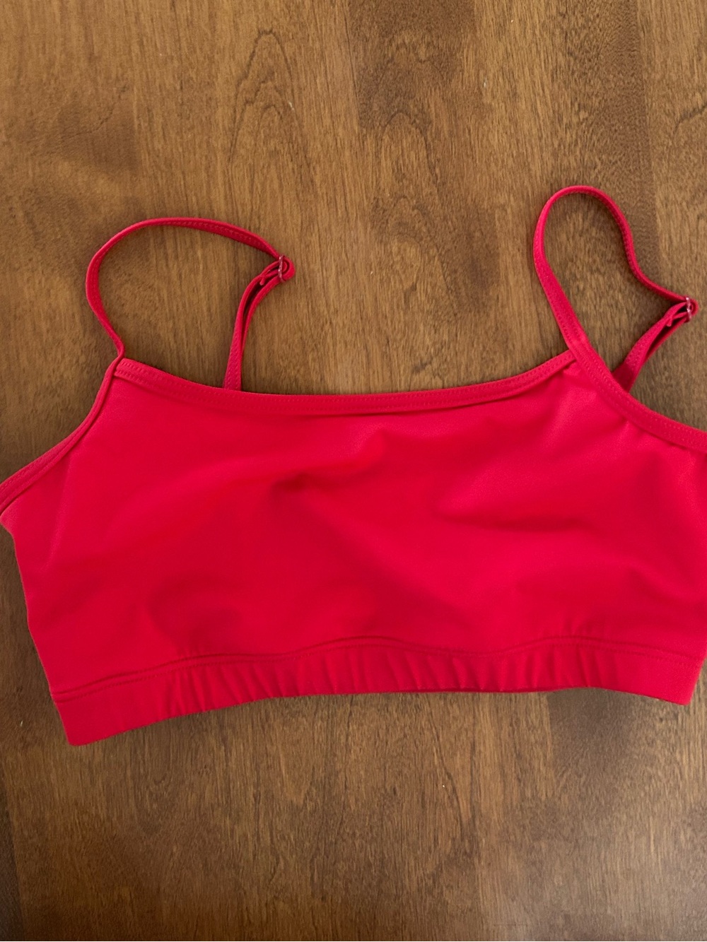 Weissman Vibrant Red Adjustable-Strap Bralette